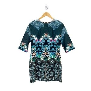 Sister Jane Blue Kaleidoscope Print Mini Dress